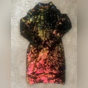 NWT Alexia Ardmor Women’s Long Sleeved Sequined Dress Sz Small